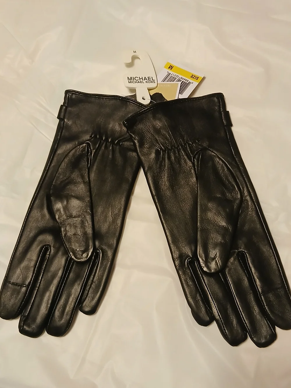 Michael Kors Black Leather Ladies Gloves